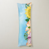 Dag en Nacht Waterverf Tuin Lichaamskussen (Achterkant (Verticaal))