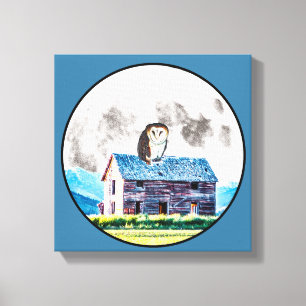 Dag en nacht zijn canvas afdruk