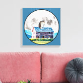 Dag en nacht zijn canvas afdruk (Insitu (Woonkamer))