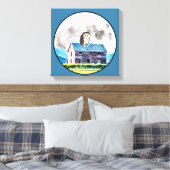 Dag en nacht zijn canvas afdruk (Insitu (Slaapkamer))