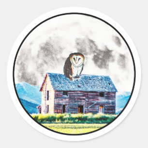 Dag en nacht zijn ronde sticker