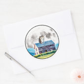 Dag en nacht zijn ronde sticker (Envelop)