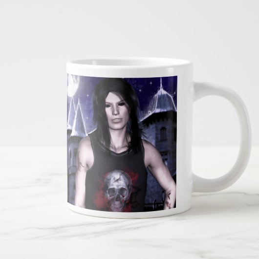 Dag en Night Fantasy Art Mok (Rechts)