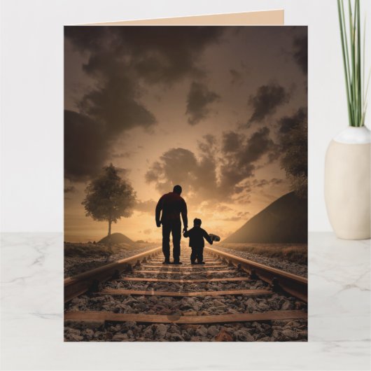 DAG EN SON BIRTHDAY SUNSET TRACKS KAART (Voorkant)