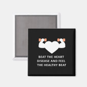 Dag Februari Hartziekte Voor Mannen & Kamp; Vrouwe Magneet (Voorkant / Achterkant)