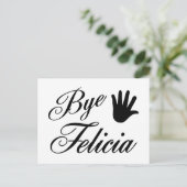 Dag Felicia Fancy Waving Hand Briefkaart (Staand voorkant)