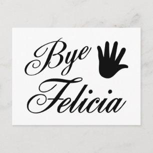 Dag Felicia Fancy Waving Hand Briefkaart