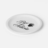 Dag Felicia Fancy Waving Hand Papieren Bordje (Gekanteld)