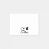 Dag Felicia Fancy Waving Hand Post-it® Notes (Voorkant)