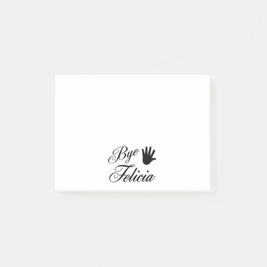Dag Felicia Fancy Waving Hand Post-it® Notes (Voorkant)