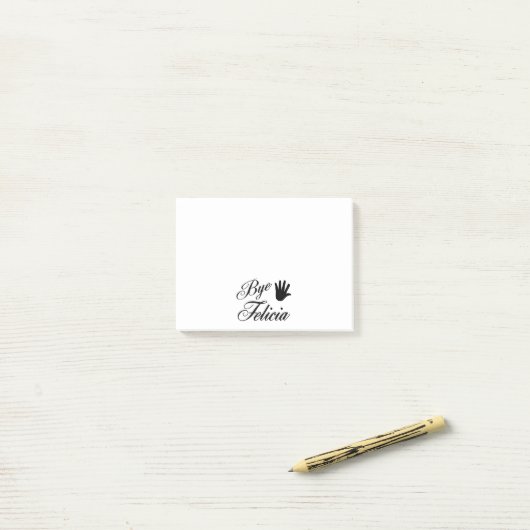 Dag Felicia Fancy Waving Hand Post-it® Notes (Op bureau)