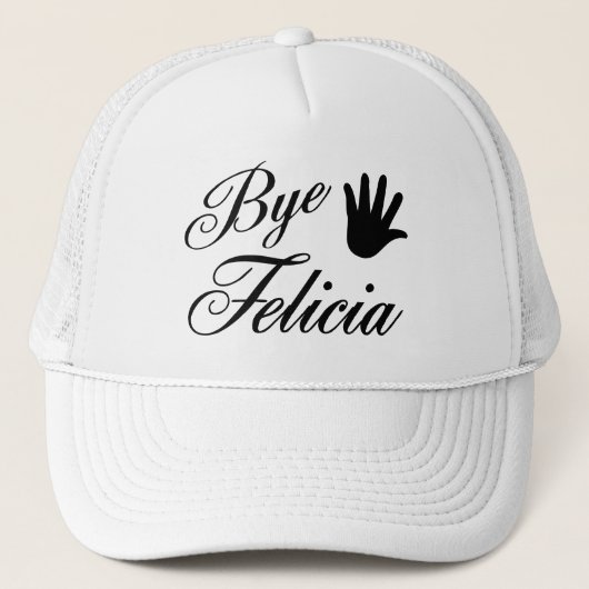 Dag Felicia Fancy Waving Hand Trucker Pet (Voorkant)