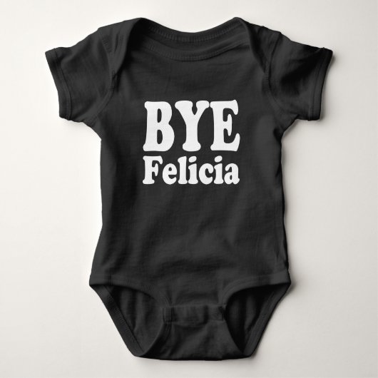 Dag Felicia grappig baby shirt (Voorkant)