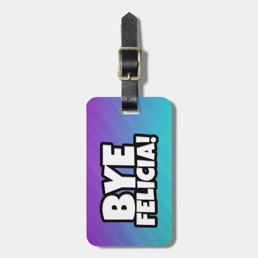 Dag Felicia grappig bagagelabel (Voorkant verticaal)