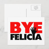 Dag Felicia Hand Wave Briefkaart (Voorkant / Achterkant)