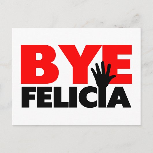 Dag Felicia Hand Wave Briefkaart (Voorkant)