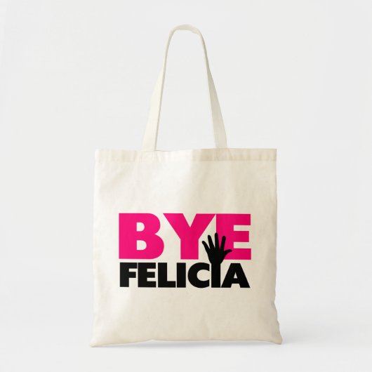 Dag Felicia Hand Wave Hot Pink Tote Bag (Voorkant)