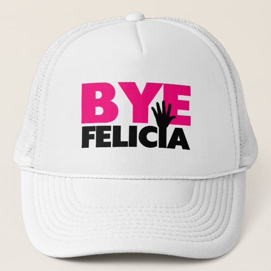 Dag Felicia Hand Wave Hot Pink Trucker Pet (Voorkant)