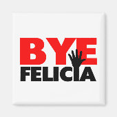 Dag Felicia Hand Wave Magneet (Voorkant)