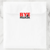 Dag Felicia Hand Wave Ronde Sticker (Tas)