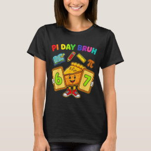 Dag gast grappig 6 7 taart wiskundeleraar kinderen t-shirt