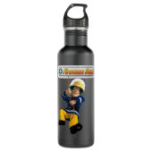 Dag geeft Fireman Children Cartoons Sam Gift voor  Waterfles (Voorkant)