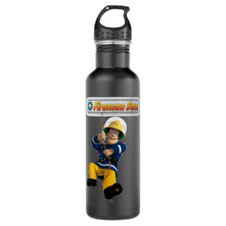 Dag geeft Fireman Children Cartoons Sam Gift voor  Waterfles