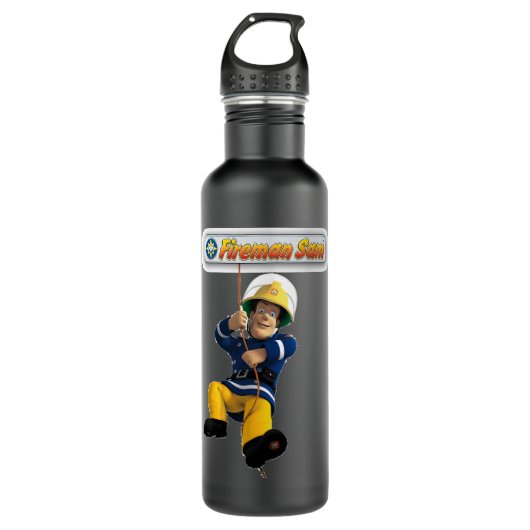 Dag geeft Fireman Children Cartoons Sam Gift voor  Waterfles (Voorkant)