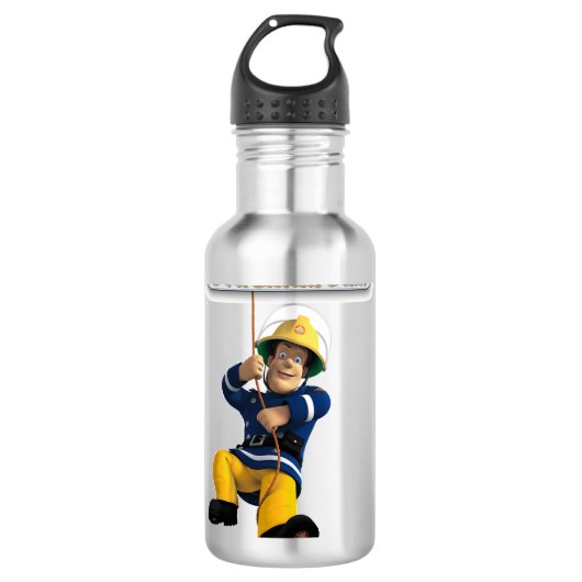 Dag geeft Fireman Children Cartoons Sam Gift voor  Waterfles (Voorkant)