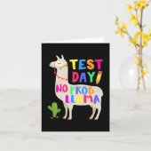 Dag Geen Prob Llama Grappige Leraar Testen 1 Kaart (Gele Bloem)