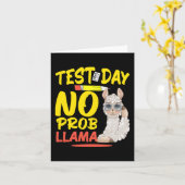 Dag Geen Prob-llama Leraar & amp; Student Test Kaart (Gele Bloem)