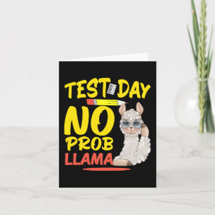 Dag Geen Prob-llama Leraar & amp; Student Test Kaart