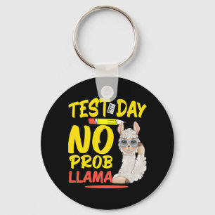 Dag Geen Prob-llama Leraar & amp; Student Test Sleutelhanger