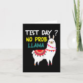 Dag Geen Prob-Llama Leraar Testdag voor Te Kaart (Voorkant)