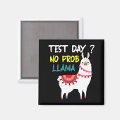 Dag Geen Prob-Llama Leraar Testdag voor Te Magneet (Voorkant / Achterkant)