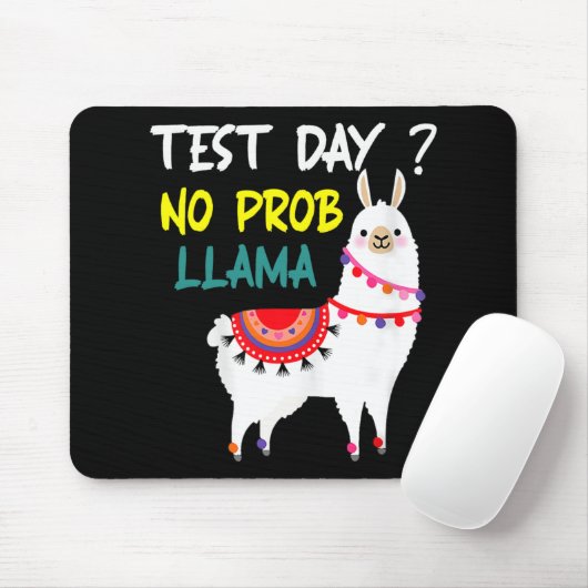 Dag Geen Prob-Llama Leraar Testdag voor Te Muismat (Met muis)