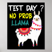 Dag Geen Prob-Llama Leraar Testdag voor Te Poster (Voorkant)