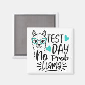 Dag Geen Prob-llama leraar testen Dag 2 Magneet (Voorkant / Achterkant)