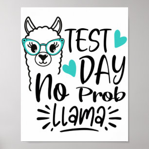Dag Geen Prob-llama leraar testen Dag 2 Poster