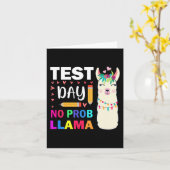Dag Geen Prob-llama leraar testen Dag 9 Kaart (Gele Bloem)