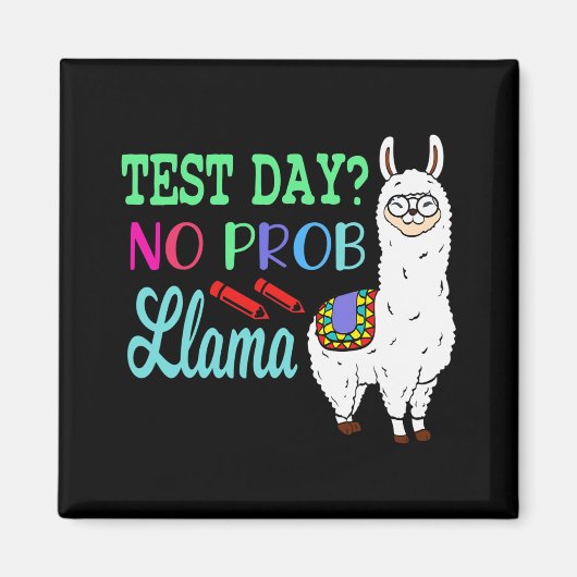 Dag Geen Prob Llama testdag Geen Probllama testdag Magneet (Voorkant)