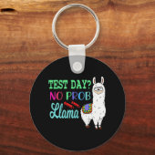 Dag Geen Prob Llama testdag Geen Probllama testdag Sleutelhanger (Voorkant)