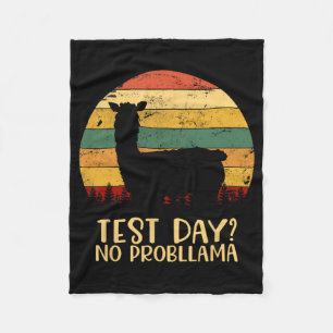 Dag Geen Problemen Silhouet Leraar Student Gradua Fleece Deken