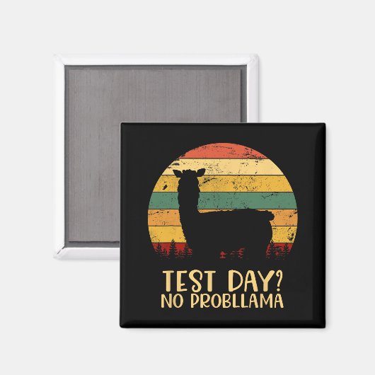 Dag Geen Problemen Silhouet Leraar Student Gradua Magneet (Voorkant / Achterkant)