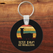 Dag Geen Problemen Silhouet Leraar Student Gradua Sleutelhanger (Voorkant)