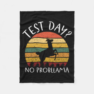 Dag Geen Problemen Staat Testen Leraar Student Boy Fleece Deken