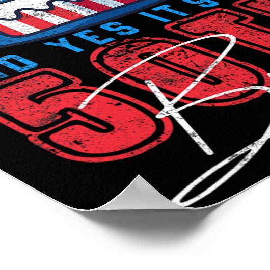 Dag Gelukkig 4 juli & amp; Ja Het is mijn 50ste ve Poster (Hoek)