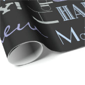Dag gevierd! Cool Custom NAME and AGE Cadeaupapier (Rol Hoek)
