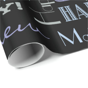 Dag gevierd! Cool Custom NAME and AGE Cadeaupapier