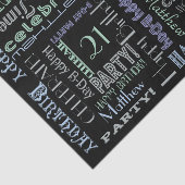 Dag gevierd! Cool Pastels NAME and AGE Tissuepapier (Detail)